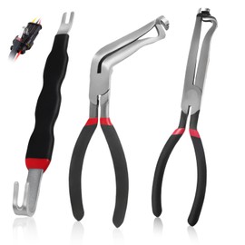Electrical Disconnect Pliers，zxbaers 3-Pack Professional Set - Automotive Connector & Fuel Line Clip Remover Tools for Cars, Trucks Repair with Rapid Disconnector