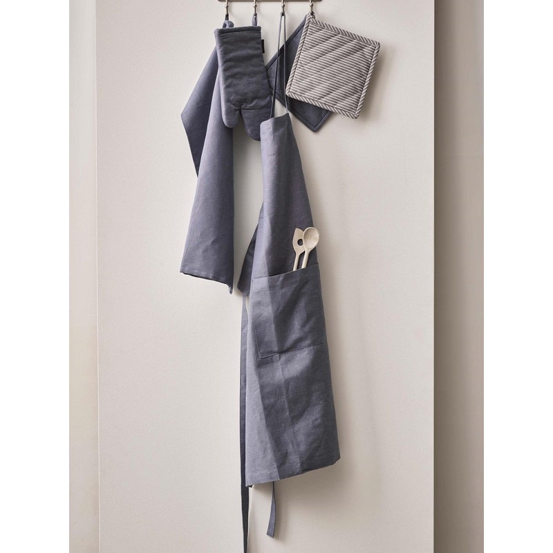 Marc O Polo Akalla Apron Smoke-Blue, 80 x 95 cm,