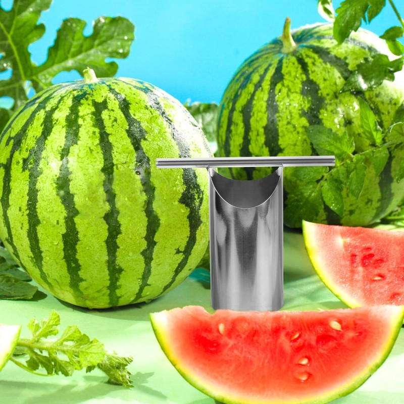 Alipis Stainless Steel Watermelon Puncher Cutter, Melon Opener and Corer,