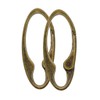 Sharplace Pack of 2 Vintage Bronze Oval Carabiner Spring Snap