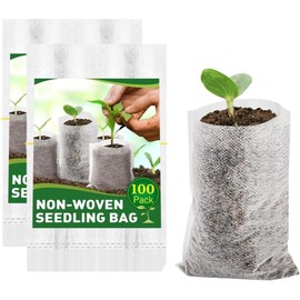 Pots Grow - Bolsas de Plántulas de Plantas Bolsas de Vivero No Tejidas Biodegradables Bolsas de Plantación Ecológicas