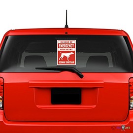 Mister Petlife in Case of Emergency Rescue My German Shorthaired Pointer Windshield Sticker Vinyl Auto Window #2 Dog Safety GSP dk