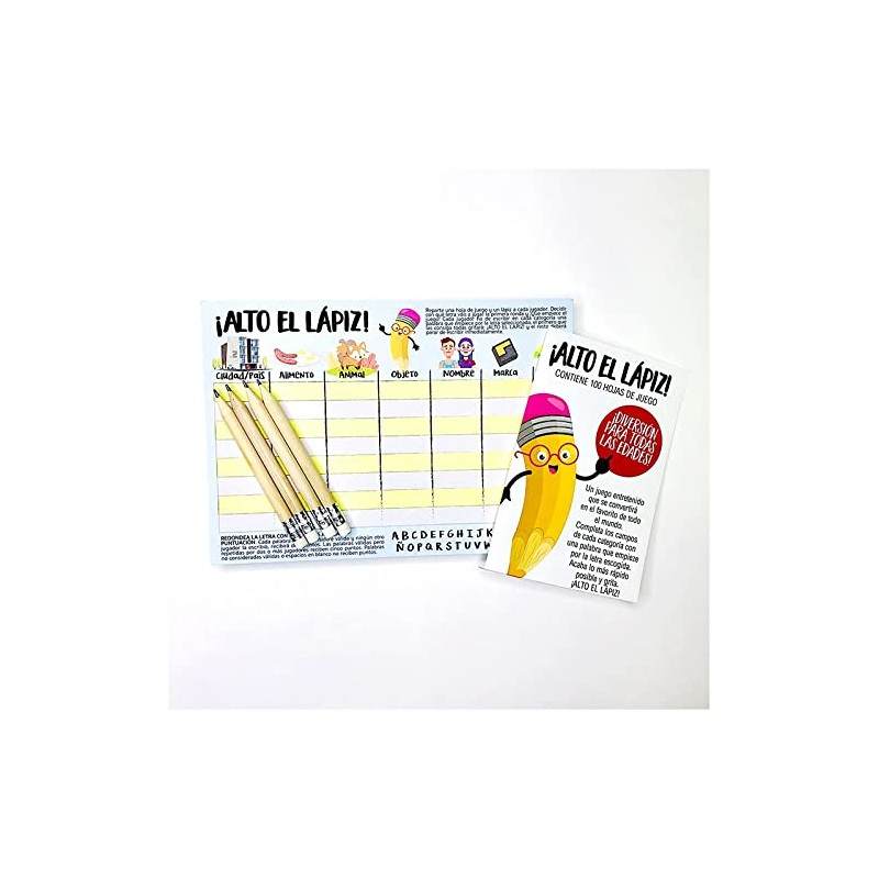 Tall Pen, Tutti Frutti Stop with Pad and Pens for