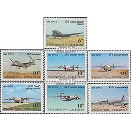 Uzbekistan 77-83 (complete.issue.) unmounted mint/never hinged ** MNH 1995 Aircraft out tschkalow-Plant (Stamps for collectors) Airplanes/Balloons/Zeppelins/Aviation