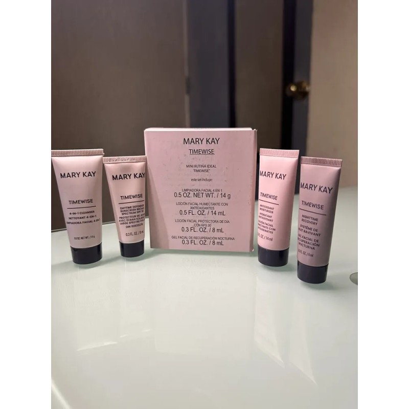 Mini Rutina Facial Timewise Mary Kay Piel Grasa Para Viaje