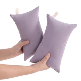 organictune 2 Pack Tiny Pillows 11"x7", Soft Down Alternative Microfiber Pillows for Sleeping, Nap, Travel, Pets, Machine Washable, Lavender