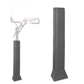 VANCL Square Pole Pad Basketball Pole Padding Outdoor Pole Pads Basketball Square Pole Pad Wrap Around Base Pad Waterproof Durable UV-Resistant Square Pad for Protection Grey