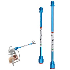 Airless Paint Sprayer Spray Gun Tip Extension Pole Rod 2 Pack Airless Sprayer Gun Spray Painting Wand 11.8inch 20inch