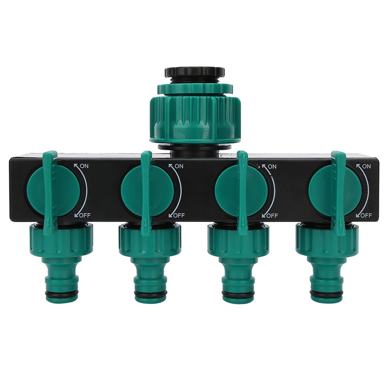 DN20 DN25 FNPT 4 Way Garden Hose Faucet Splitter with