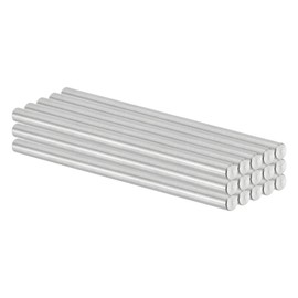 PATIKIL 5mm x 100mm Dowel Pin Stainless Steel, 15 Pcs 304 Stainless Steel Pegs Shelf Pins Rod Support Metal Fasten Elements for Shelves Furniture Fixing Component, Silver