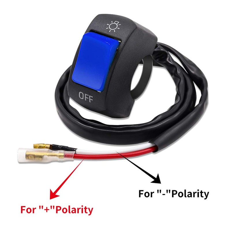 YnGia 7/8 inch Motorcycle Handlebar Switch, Universal Handlebar Toggle Switch