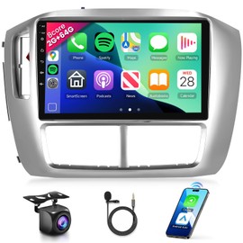 8 CORE 2G+64G Car Radio Stereo for Honda Pilot 2006 2007 2008, Wireless CarPlay Android Auto, 9 Inch IPS Touch Screen Android 13 GPS WiFi Bluetooth 32-Band DSP SWC AHD Camera