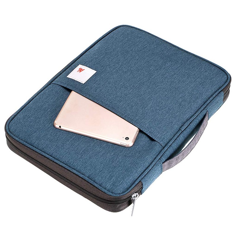 BSTKEY Multi-Functional A4 Document Bags Portfolio Organizer-Waterproof Travel Pouch Zippered