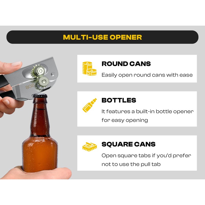 Heavy Duty Can Opener with Magnet – Commercial Can Opener