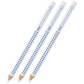 Faber-Castell Jumbo Grip 110801 Colouring Pencils for Notebooks and Blackboards, White (3)