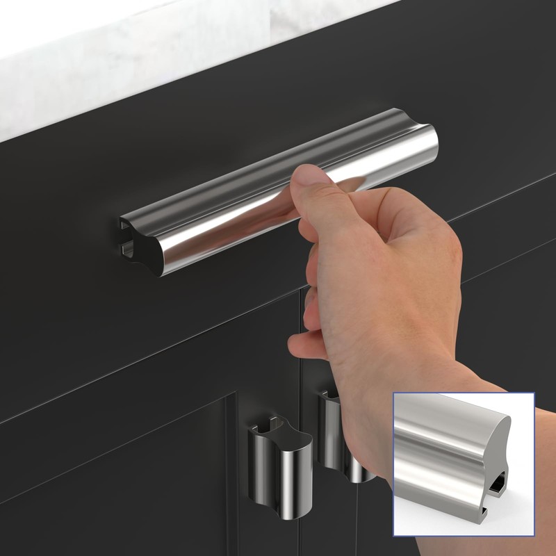 Peaha 5 Pack Adjustable Cabinet Pulls Silver Cabinet Handles for