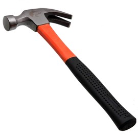 Claw Hammer with Head Weight 450 g Fibreglass Handle