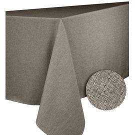 CALITEX Bromine 3372360505523 Rectangular Tablecloth Polyester Taupe