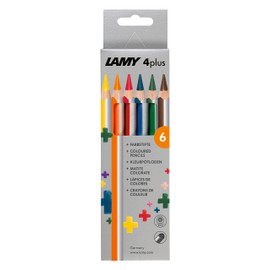 Lamy 4plus Model 525 FH22003 Coloured Pencils Set of 6 in Folding Box