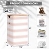 BALEINE Laundry Hamper with Lid, Tall Laundry Baskets with Bamboo