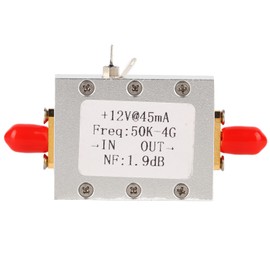 LNA Low Noise 50K-4G High Gain 25DB @ 0.8G High Gain Flatness RF Amplifier (CNC Shell)