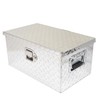 GXYWADY 20 Inch Silver Aluminum Diamond Plate Tool Box with