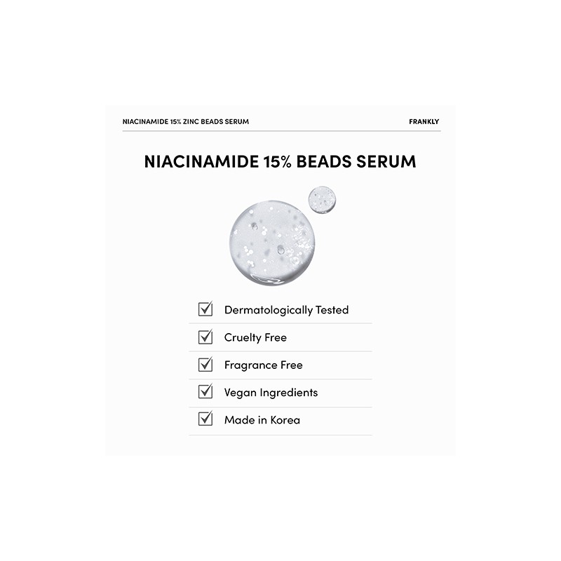 FRANKLY [FRANKLY]Niacinamide 15% Zinc Beads Serum 30ml