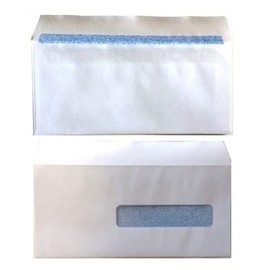 HCFA Self-Seal Blank Envelopes Right Window, 9-1/2" x 4-1/8", 24-lb, Security Lined - 2,000 Envelopes
