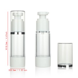 COSIDEA 3pcs 30ml Empty refillable airless Pump Bottles Travel Foundation Container Dispenser for toiletries