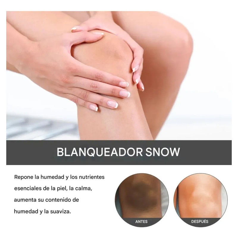 Crema Blanqueadora Iluminadora Axilas Rodillas Codos Muslos Internos Línea Bikini