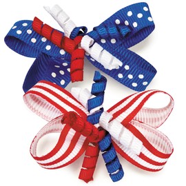 Aria 40 Count Patriotic Celebration Barrette Pet Hair Accessory