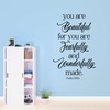 Family Fearfully and Wonderfully Made Beautiful Quote Wall Decal Decoration