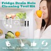 14 Pcs Fridge Drain Hole Cleaning Tool Kit,Cleaning Brush Tool