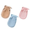 BIUDECO 3pcs Exfoliating Bath Mitt Set Comfortable Dual Sided Skin
