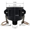 BITOTU 2pcs Fittings Adapter for IBC Tote Tank 275 330
