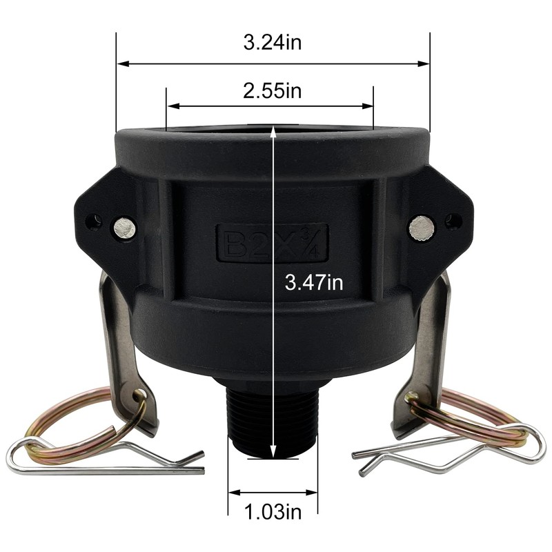 BITOTU 2pcs Fittings Adapter for IBC Tote Tank 275 330