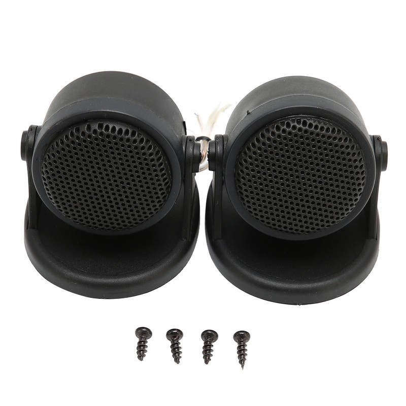 2pcs Dome Tweeter Car Audio Speaker Black 20W Loudspeaker Universal