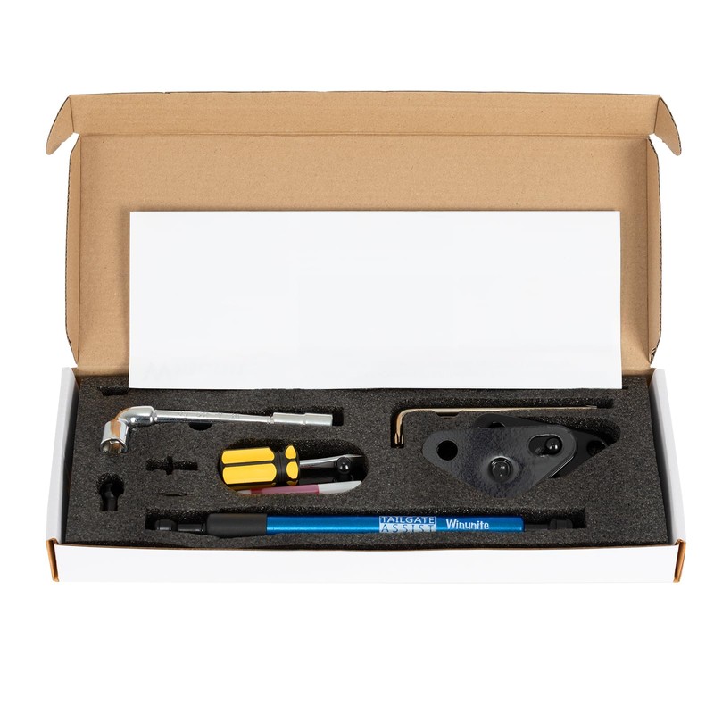 Winunite Compatible with 2015-2025 F150 Blue Tailgate Assist – Stainless