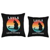 Layla Cat Sanctuary Group Family Reunion Name Throw Pillow