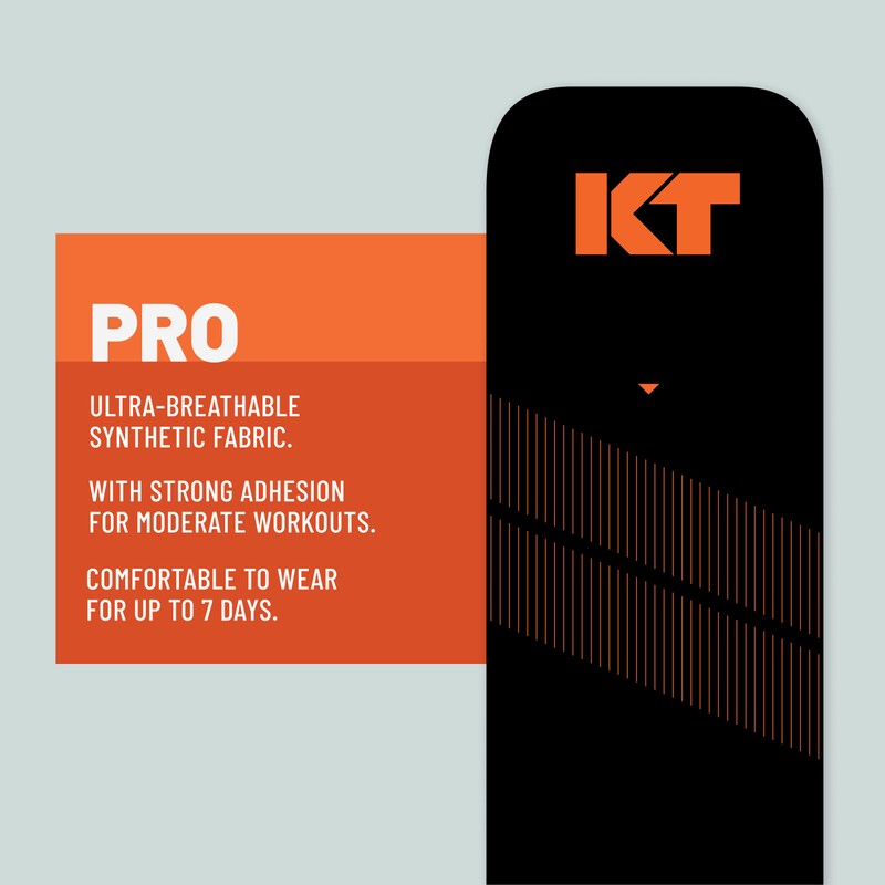 KT Athletic Tape Pro Synthetic Uncut Roll- 16 Feet Black