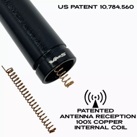 VMS RACING 50 CAL CALIBER BULLET ANTI THEFT COPPER COIL ANTENNA FOR 04-21 NISSAN TITAN
