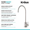 KRAUS Purita 100% Lead-Free Kitchen Water Filter Faucet in Spot