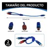 2pzs Cable Y Rca 2 Machos A 1 Hembra Profesional