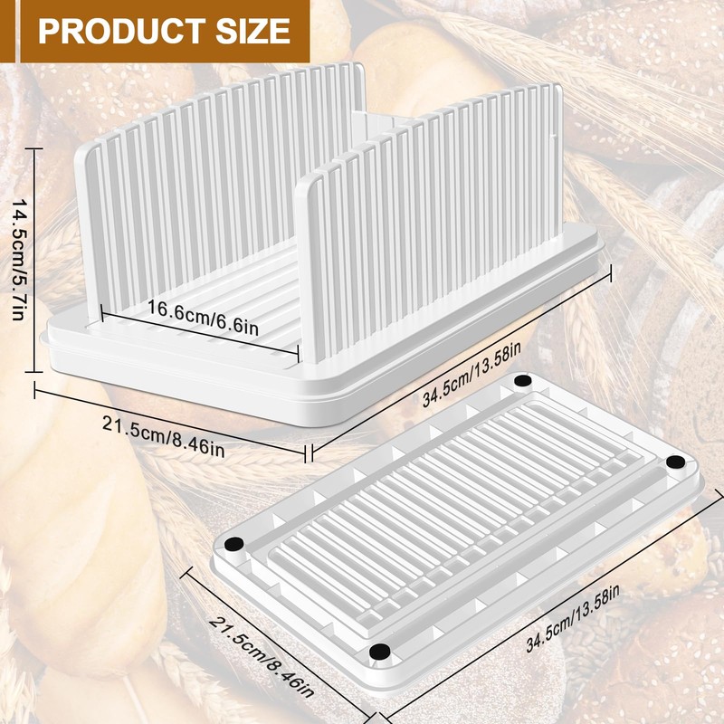 Kiss Core Upgrade Pull Out Bread Slicer for Homemade Bread,