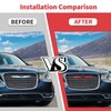 Jimen Fit for Chrysler 300/300C 2015-2023, 2PCS Front Grille Emblem