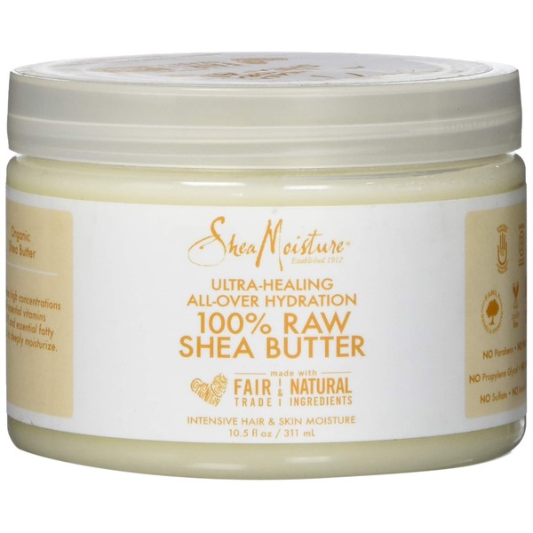 Shea Moisture 100% Raw Shea Butter Intensive Hair & Skin Moisture, 10.5 Ounce