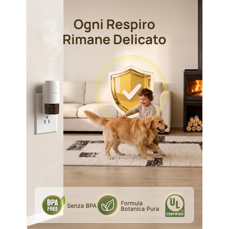 SenseFlow Diffusore di Oli Essenziali SF101 PRO Ultrasuoni Senza Acqua