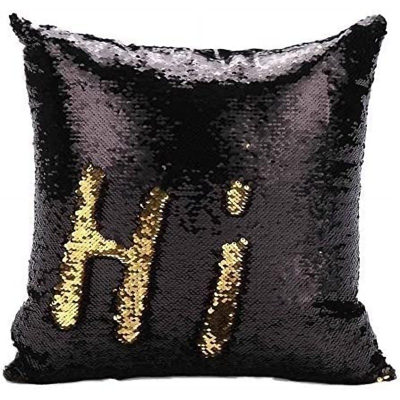 MOCOFO 4 Pack Glitter Sequins Pillow 16X16'' Decorative Pillow Cover