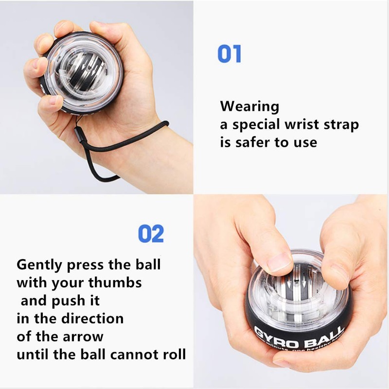 Pengwei Self-Starting Wrist Ball Gyro Ball Power Ball Exercise Arm