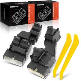 A-Premium Driver and Passenger Side Power Window Switch Compatible with Dodge Ram 1500 1999-2001, Ram 2500 1999-2002, Ram 3500 1999-2002, Dakota 1999-2000, Replace# 56021912AA, 56021912AB